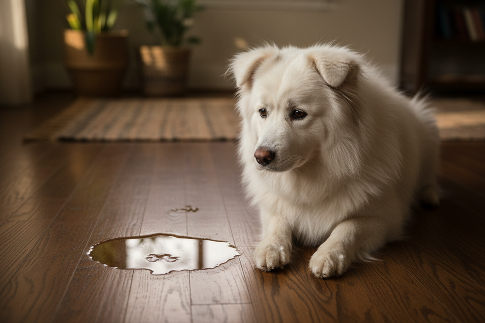 Puddle Problems? Understanding Urinary Incontinence in Dogs & Cats