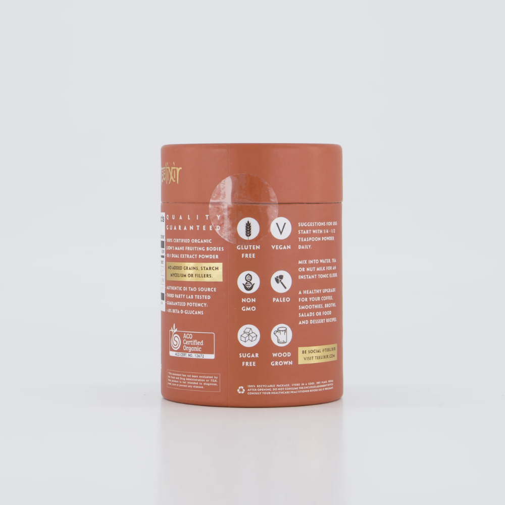 Teelixir Organic Lions Mane Mushroom