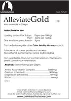 Calm Healthy Horses Alleviate GOLD