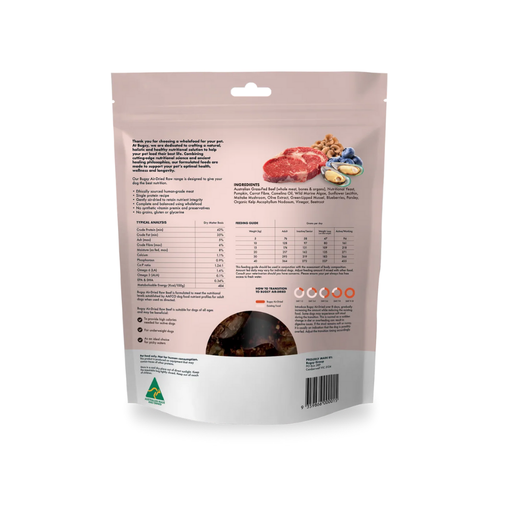 BUGSY Air Dried Raw Dog Food