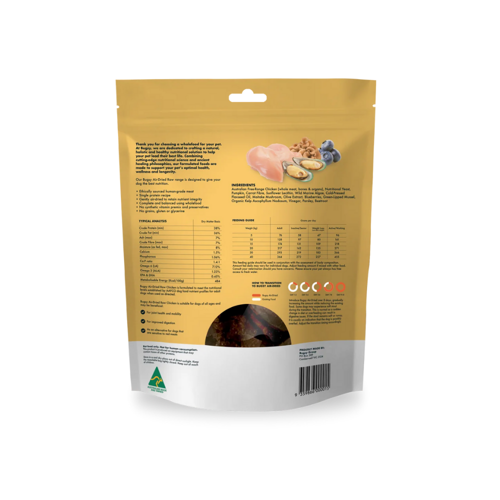 BUGSY Air Dried Raw Dog Food
