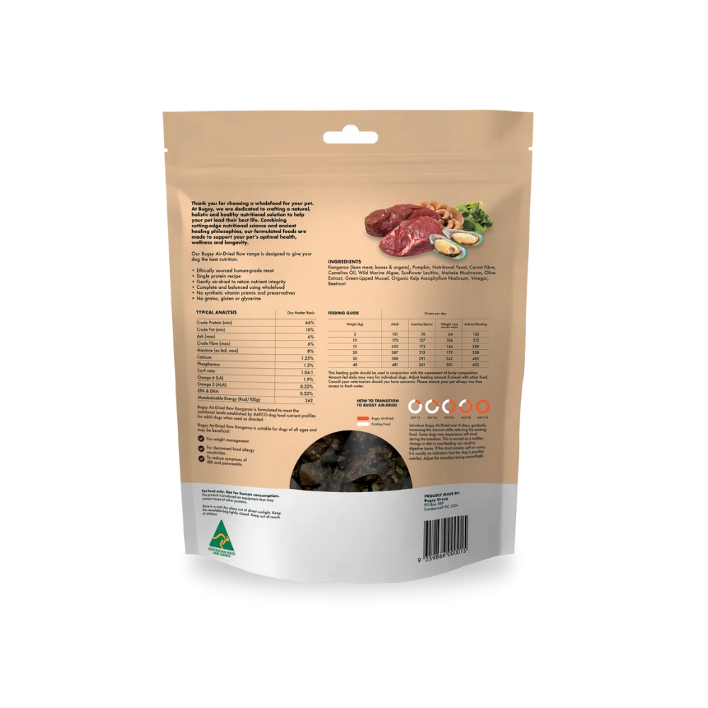 BUGSY Air Dried Raw Dog Food