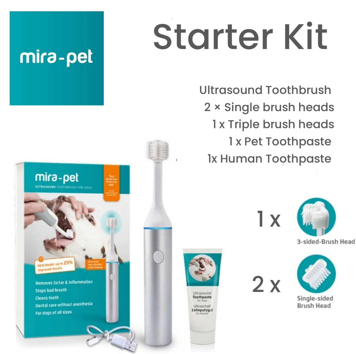 Mira-Pet Toothbrush Kit