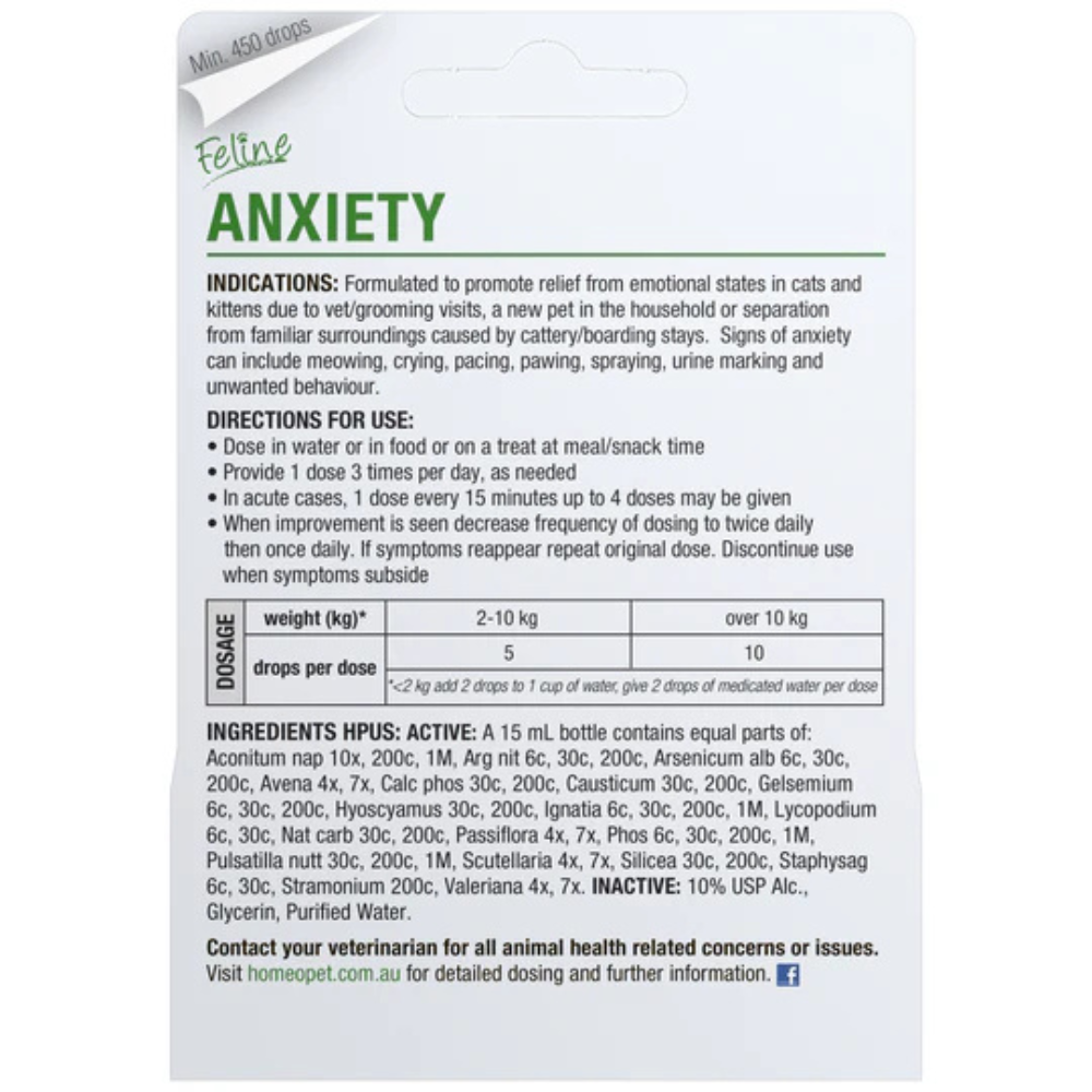 HomeoPet Feline Anxiety