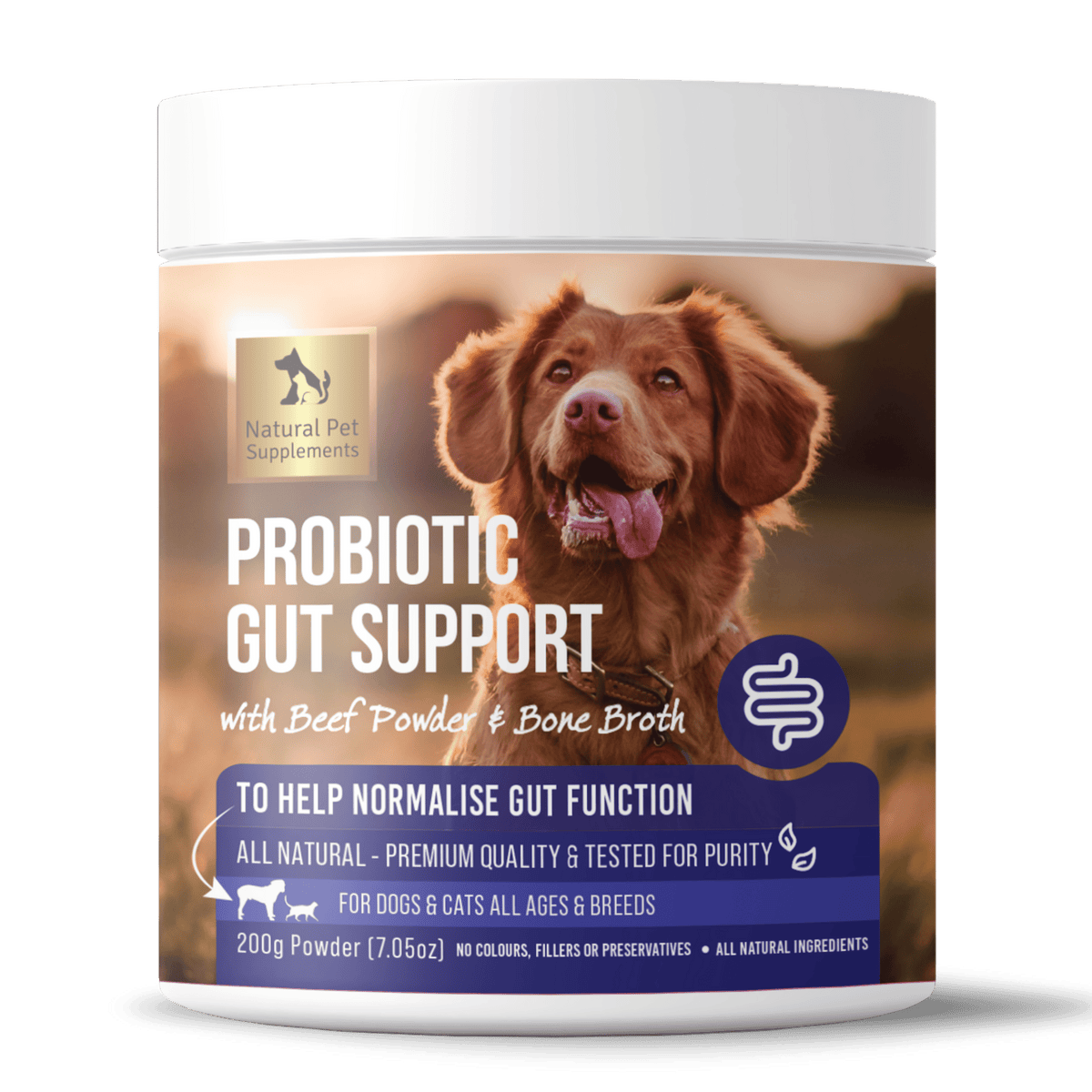 Natural Pet Supplements - Probiotic Gut Support