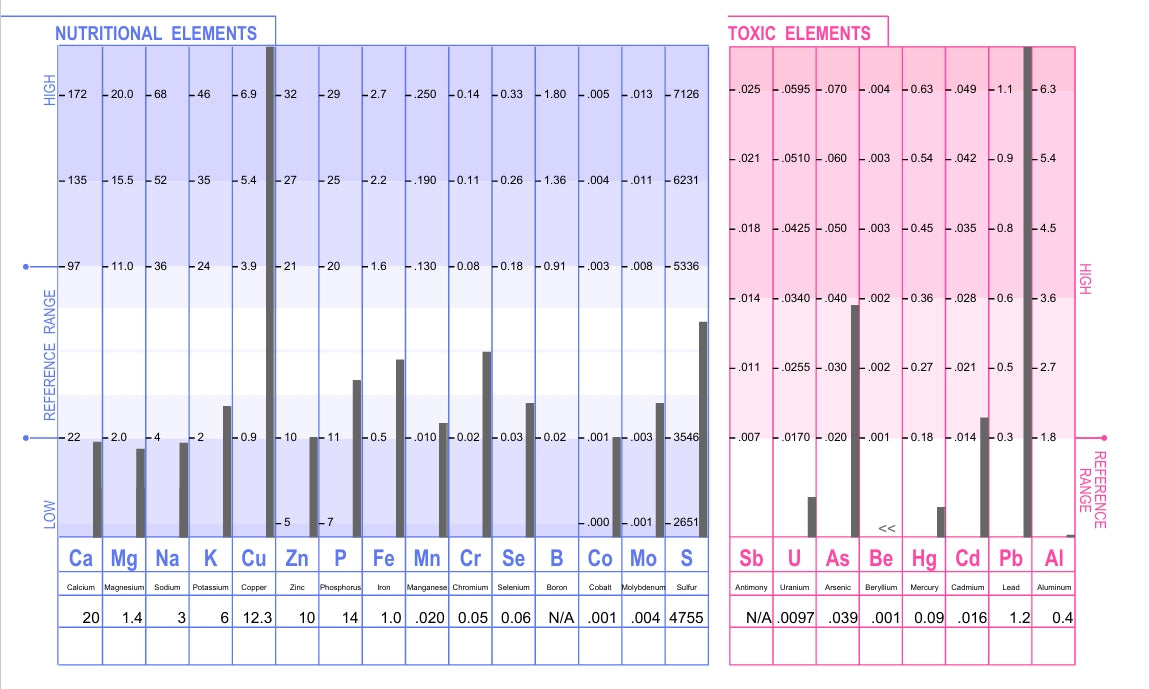 Hair Tissue Mineral Analysis: People