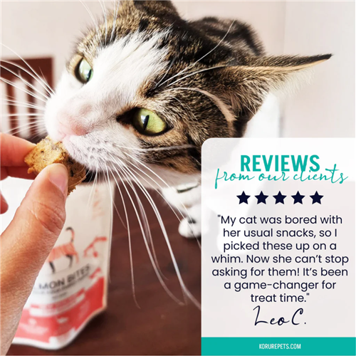 Korure Pets 100% King Salmon Bites Treat