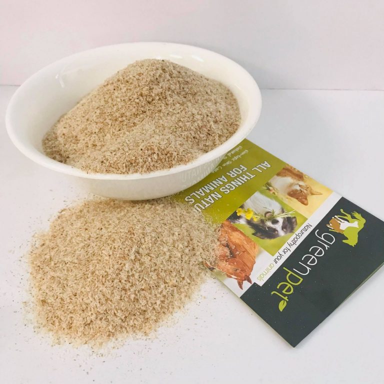 Psyllium Husks Natural Dietary Fibre for dogs and cats Greenpet