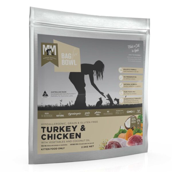 MFM Kitten Turkey and Chicken Gluten Free Food with coconut oil