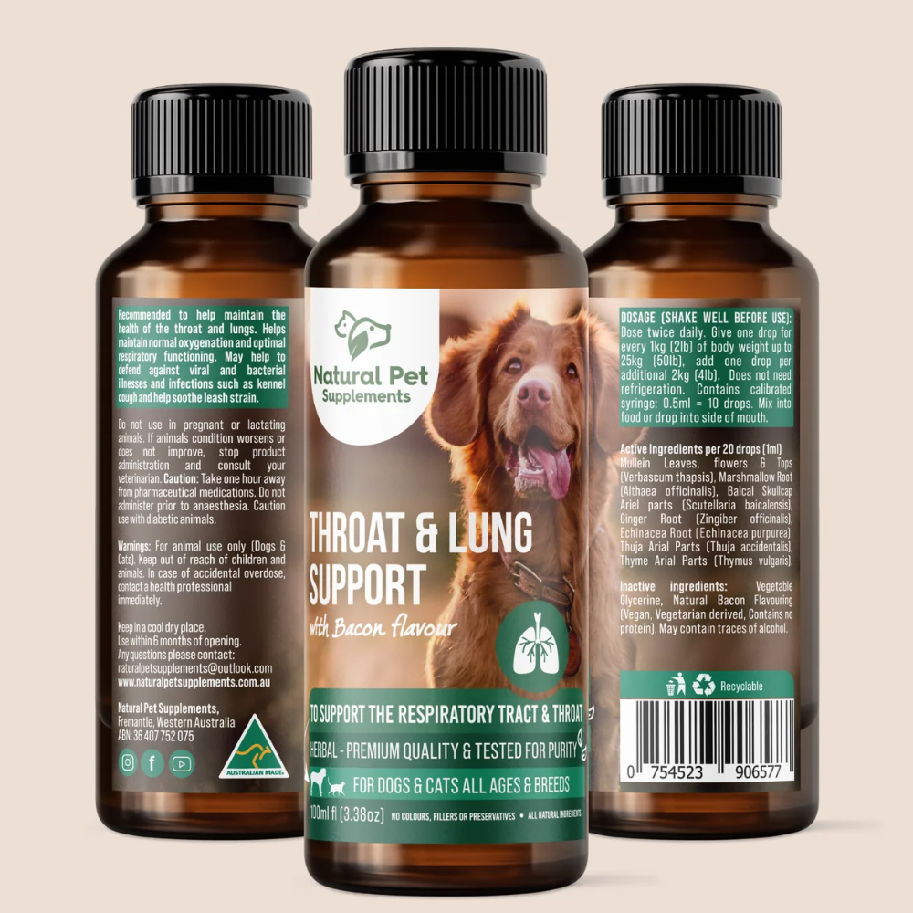 Natural Pet Supplements - Throat and Lung Support - Image 4